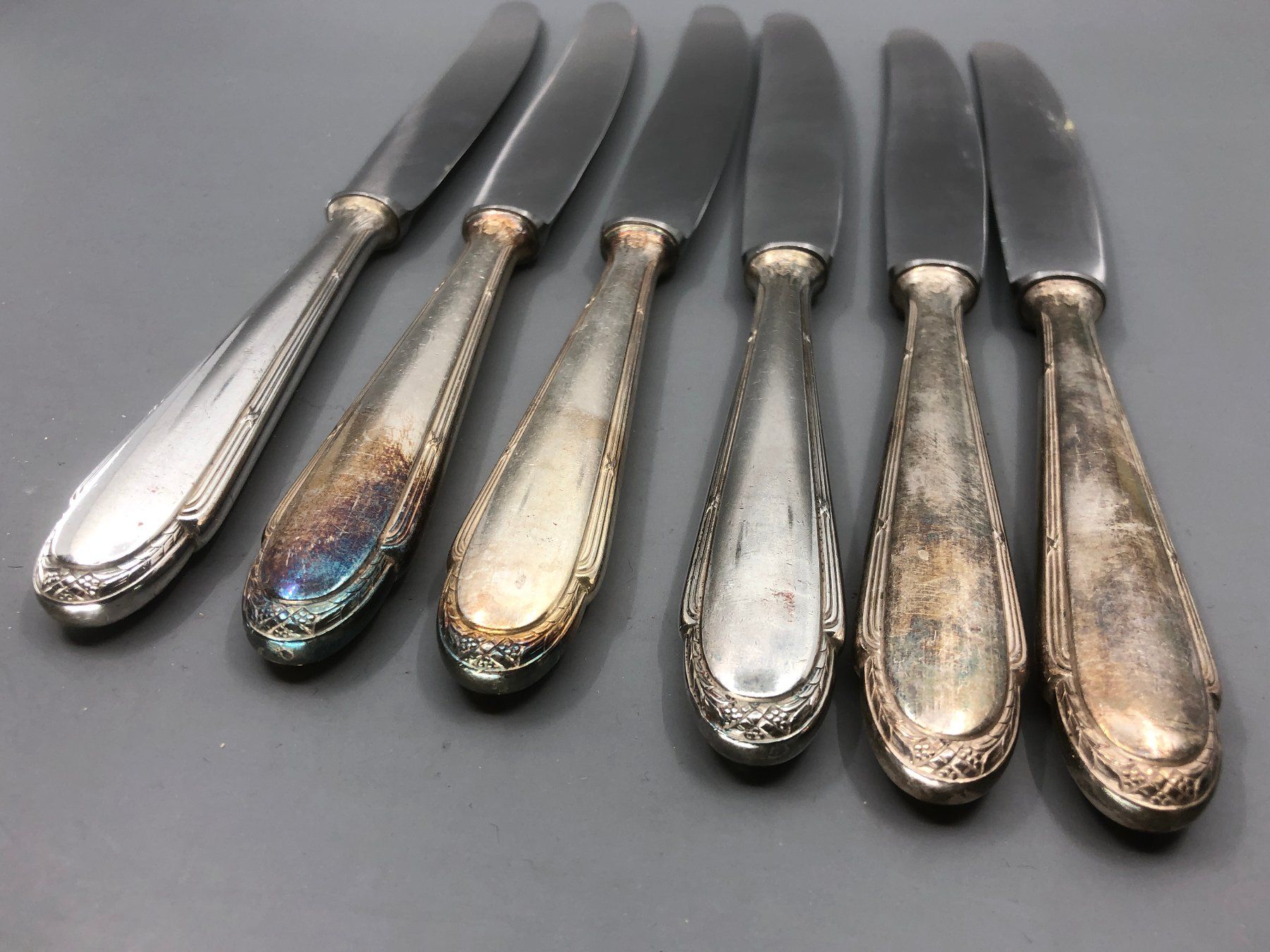 WMF Posate: 6 Tafelmesser versilbert WMF – Usato da Basel venduto da Tiabeanie 7