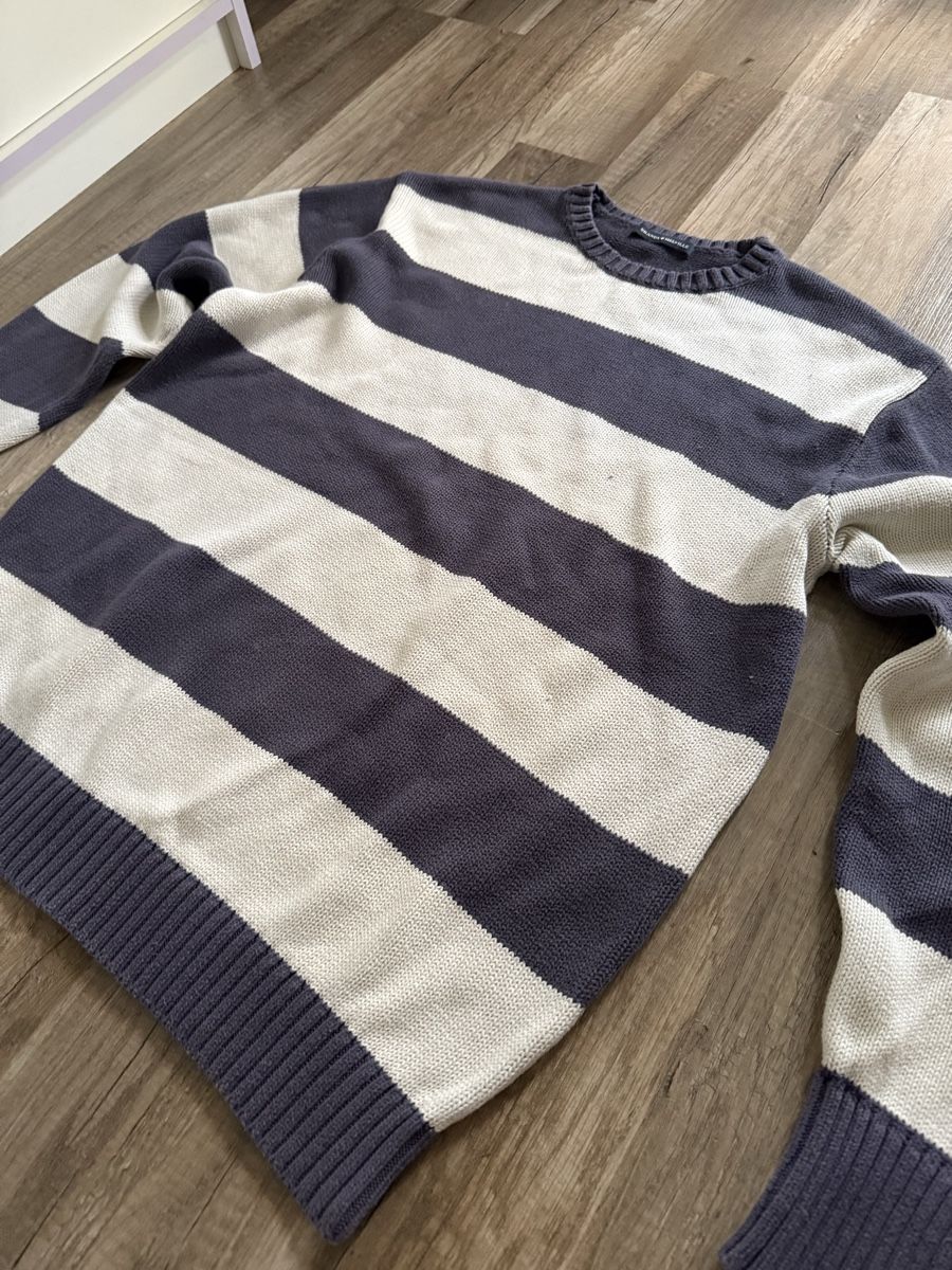 Brandy Melville Maglioni & Felpe: Brandy Melville Pullover gestreift beige/dunkelblau Grösse M – Usato da Rombach venduto da Clothingzzz 1