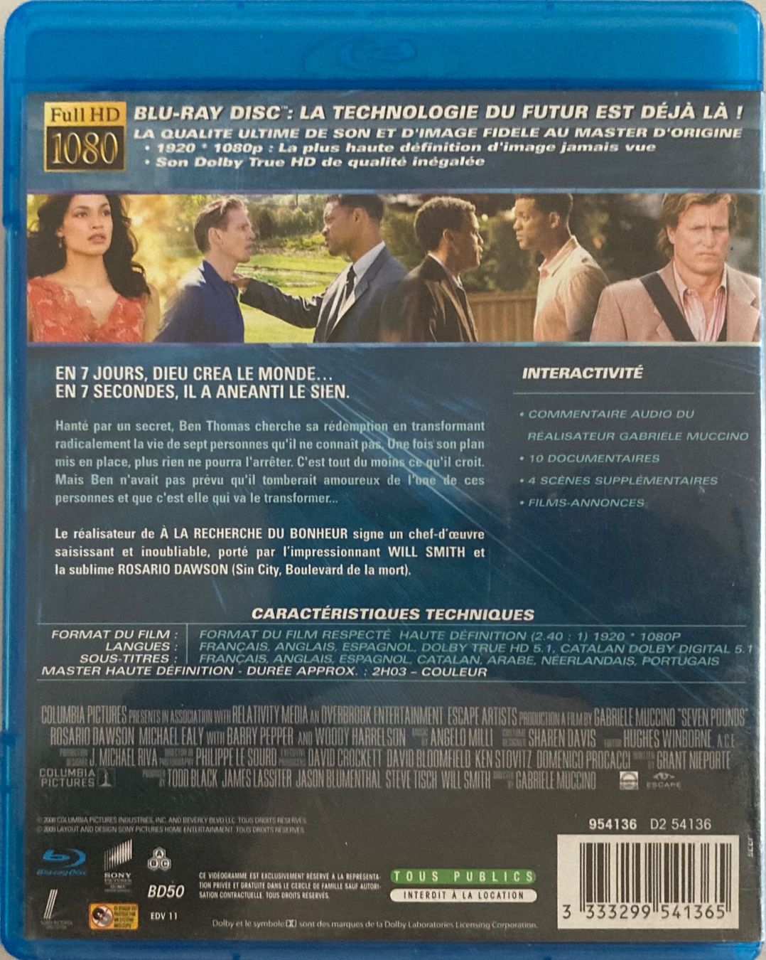 Tous les DVDs: WILL SMITH - SEPT VIES – D'occasion à Poliez-Pittet par Newtown-Records 1