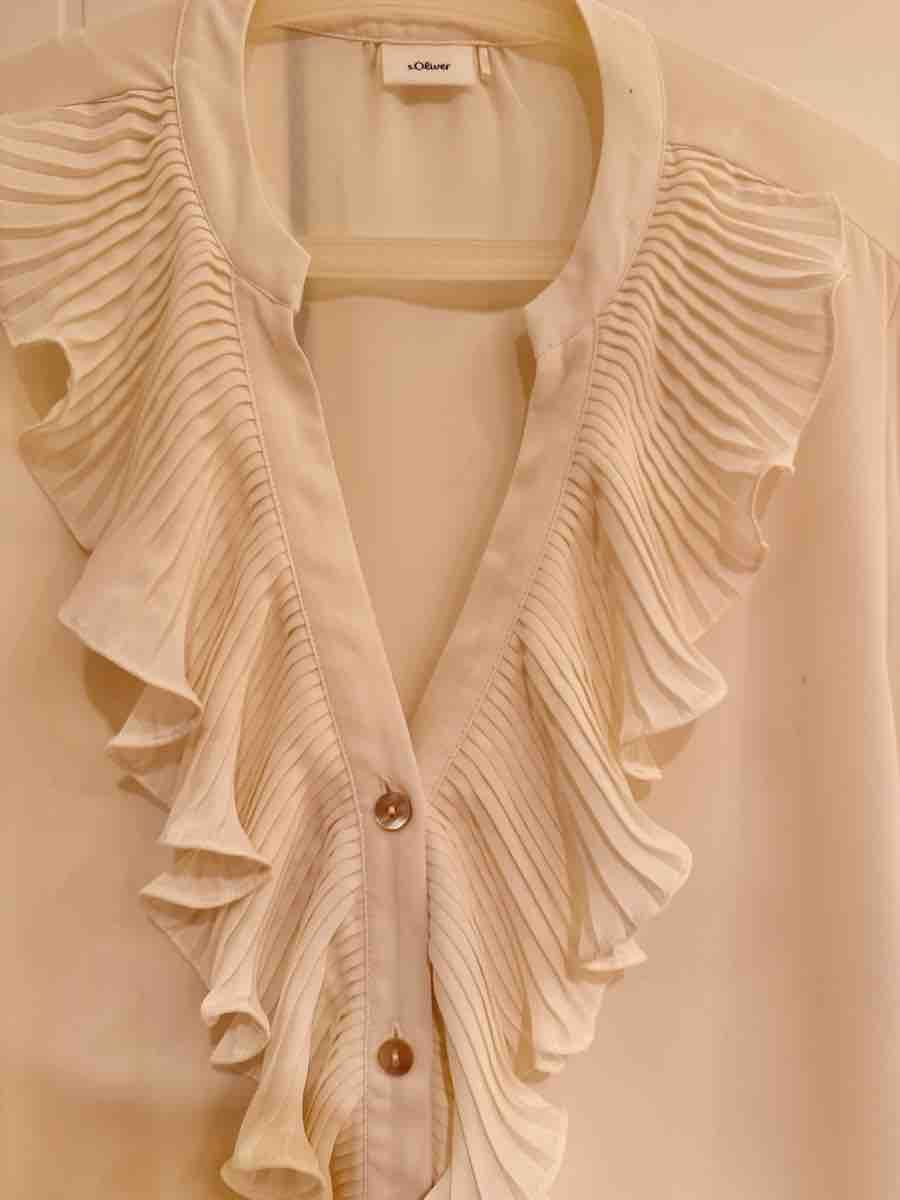S.Oliver Camicette: s.Oliver Bluse Crème, M, neuwertig – Nuovo (secondo la descrizione) da Forch venduto da Tchoupitoulas 3