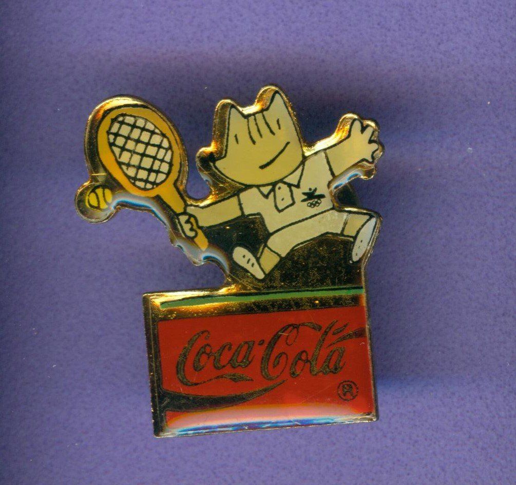 Coca-Cola Placchette & Badge: Coca Cola  Barcelona '92  Maskottchen – Usato da Winterthur venduto da Sammleroase