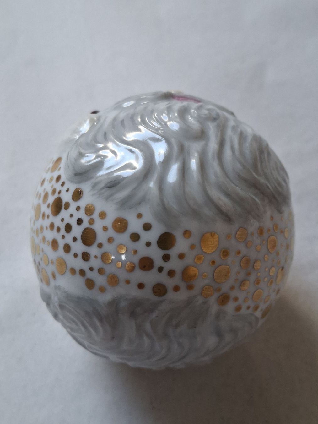 Alle Dekorationen: Weihnachtskugel Weihnachtsmann Keramik Goldpunkte Dekor  – Gebraucht aus Klingnau von vollmond36 4