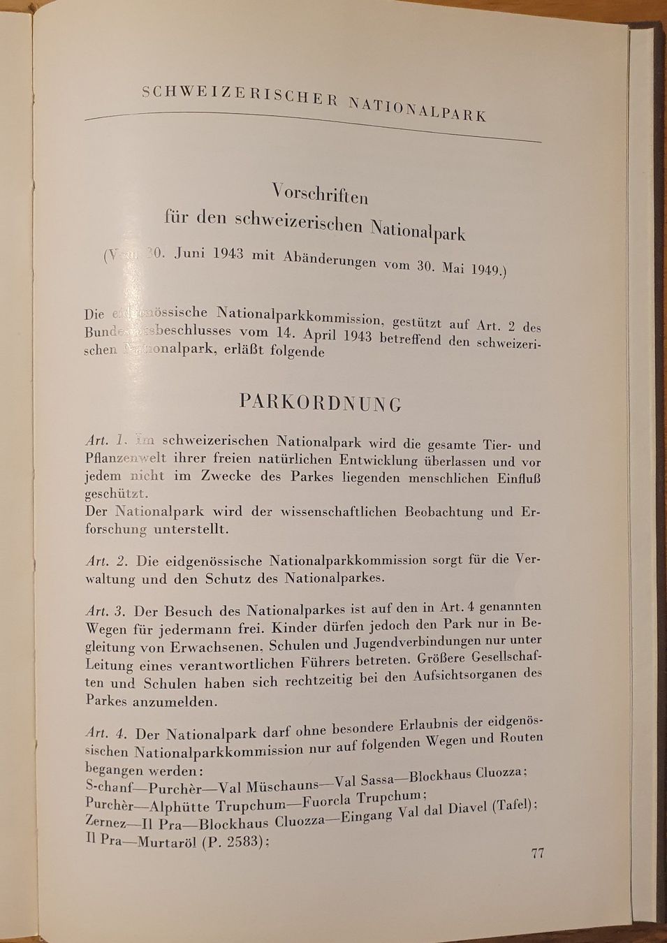 Libri: Der Schweizerische Nationalpark, 1950 – Usato da Zürich venduto da Vesco01 4