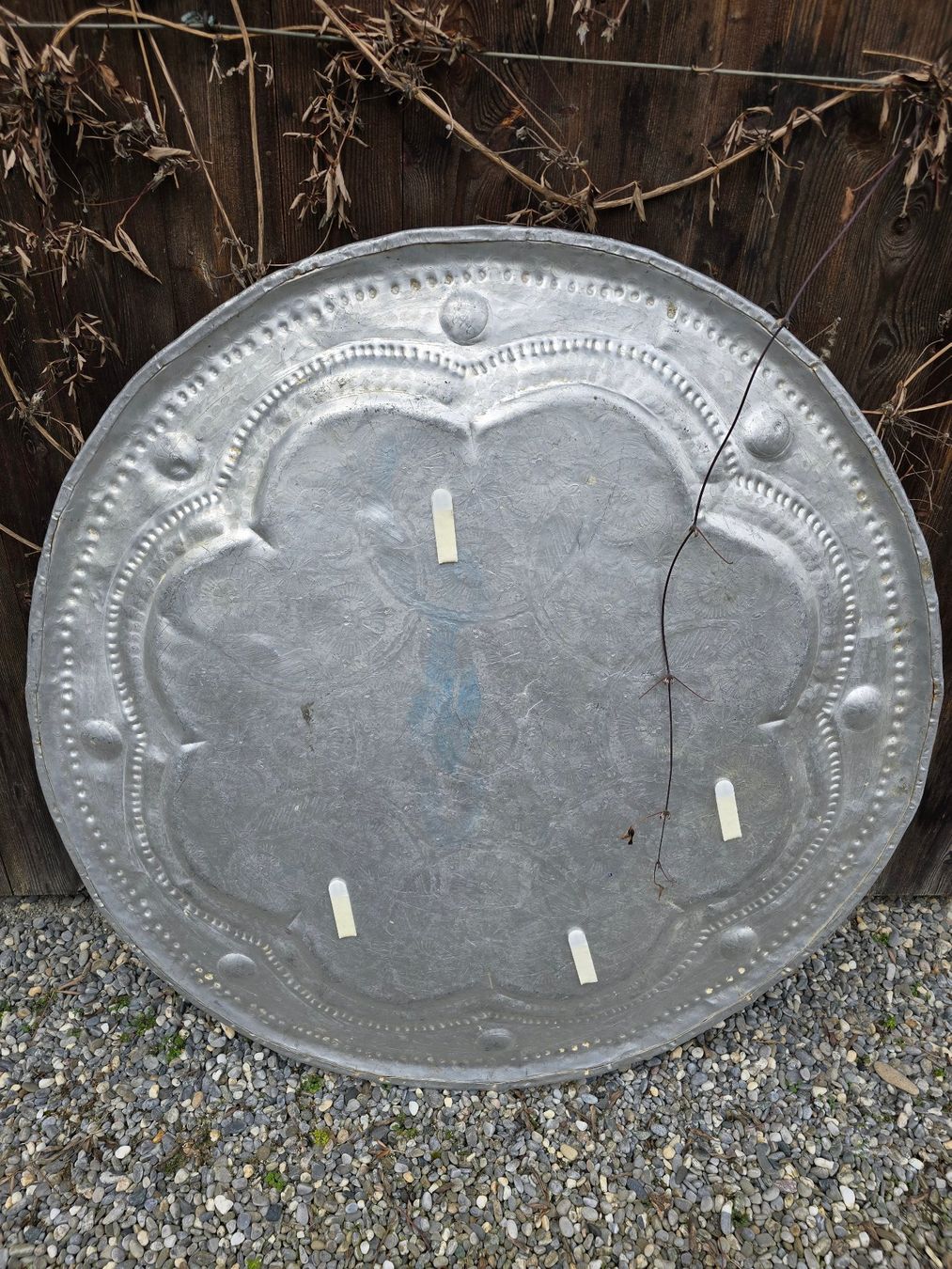 Servierplatten: Metall: Antikes Tablett, orientalisch (95 cm) – Gebraucht aus Romanshorn von Rachacha 3