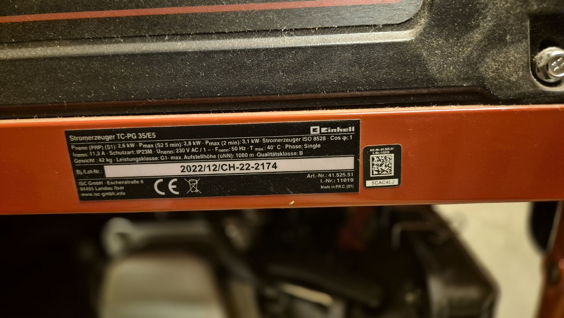 Einhell Generatori di corrente: Einhell Stromgenerator TC-PG 35/E5 - Top Zustand! – Nuovo (secondo la descrizione) da Tann venduto da Carvinklein