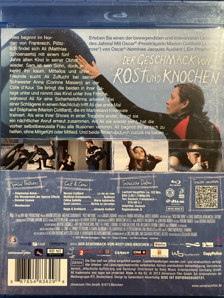 Tutti i DVDs: Der Geschmack von Rost und Knochen (2012) – Nuovo (secondo la descrizione) da Waldenburg venduto da Gonzo8 1
