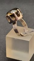 Silber-Ring mit Rauchquarz BENGT HALLBERG Swedesign