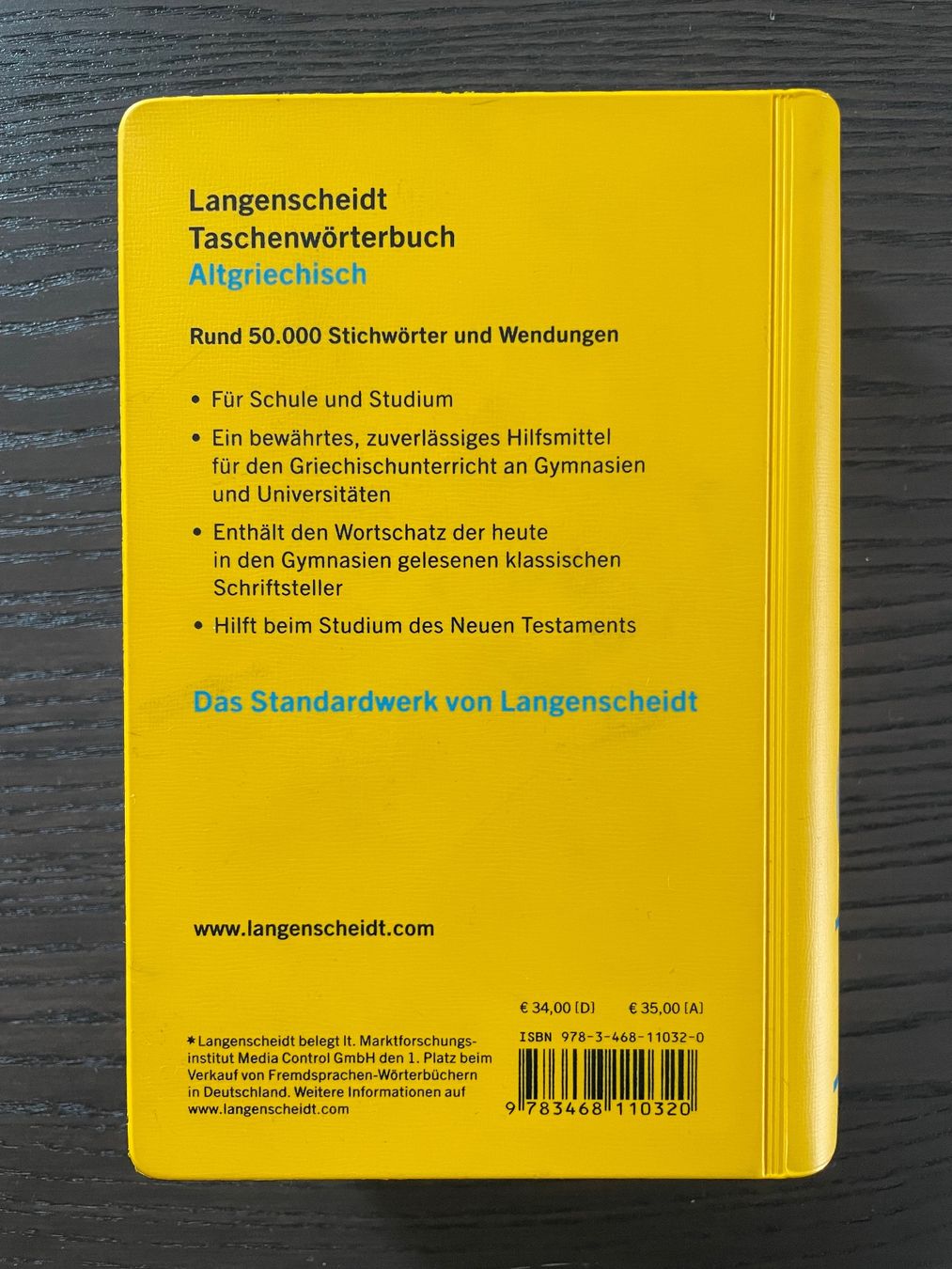 Libri: Langenscheidt Taschenwörterbuch Altgriechisch – Usato da Uster venduto da em_58td 1