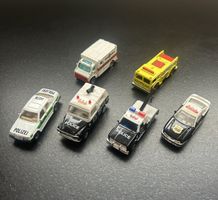 6 x Spielzeugautos EINSATZWAGEN  1:63