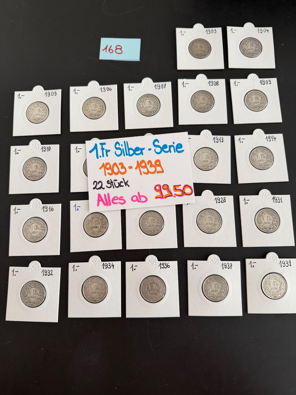 Tutti le monete: 1 Fr. Silber - Serie – Usato da Engi venduto da kasi09
