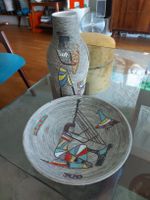 Fratelli Fanciullacci Vase und Wandteller 60iger Jahre