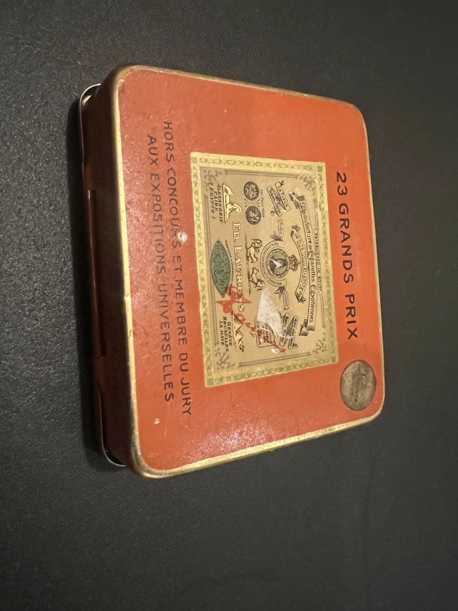 Tabacchi: Vintage Ed. Laurens "Prince de Monaco" Tabakdose Blechdose – Usato da Lyss venduto da Schmuggler 1