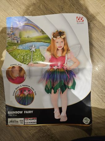 Feenkostüm Womana Milano Regenbogen Grösse 116 