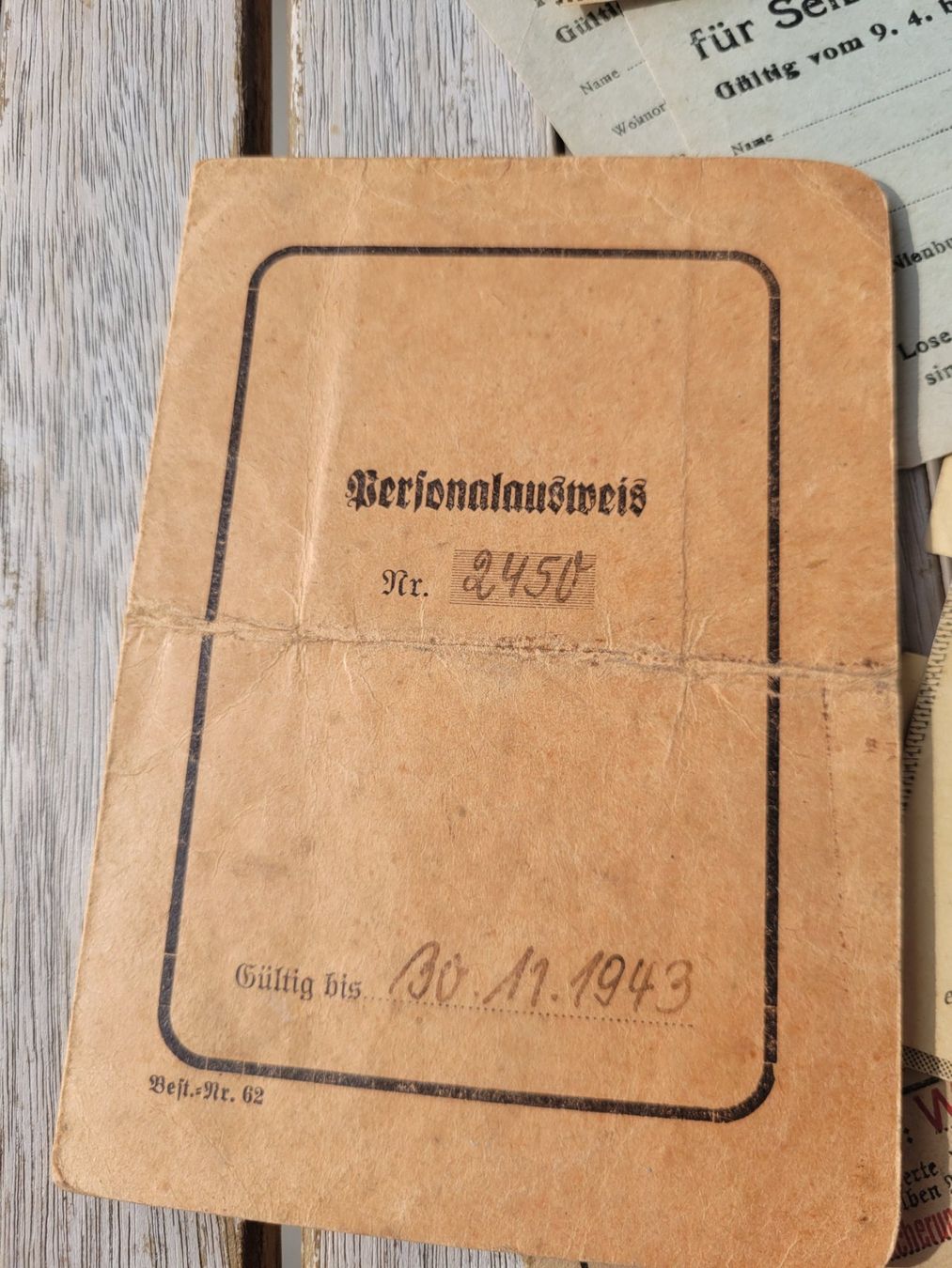 Armi bianche: Deutsches Reich, Dokumenten Lot – Usato da Kriens venduto da KTP 6