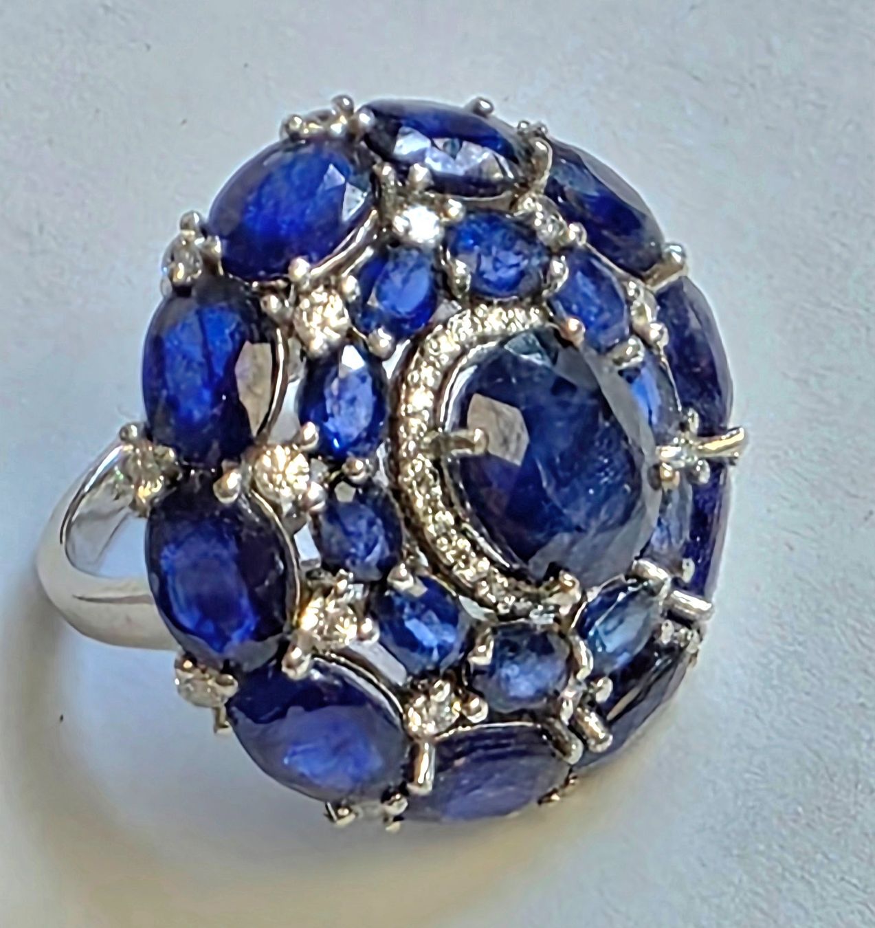 Anelli: Safir Fingerring – Nuovo e nell'imballaggio originale da Zürich venduto da adriben 7