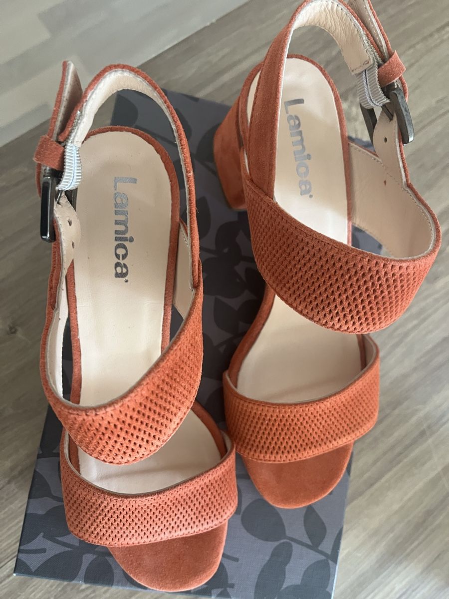 Damenschuhe: Stylish Lamica Suede Leather Sandals, Size 39 – Neu und originalverpackt aus Zürich von cme_ft9l 1