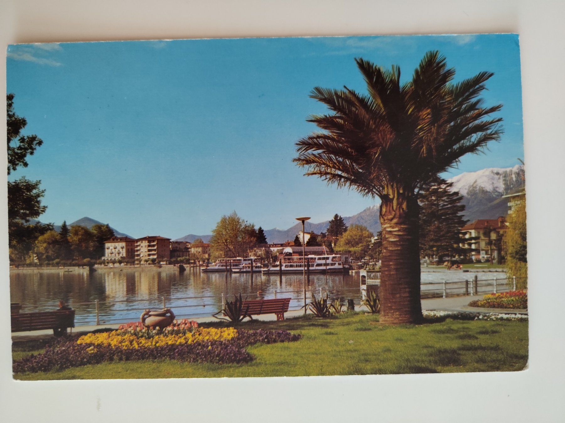 Ansichtskarten: Schiff Locarno Lago Maggiore dat. 1970 – Gebraucht aus Ohmstal von Lebensfreude05
