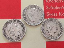 10 Rappen - TRIO 1921 ss-vz, nur 3,0 Mio!