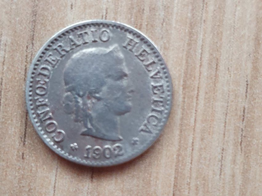 Tutti le monete: Sehr schöne 5 Rappen Münze 1902 – Usato da Wallenwil venduto da Rainbow45