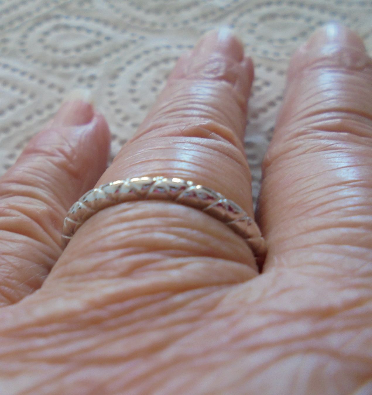 Anelli: Echtschmuck: 925er Sterling-Silber-Ring mit Muster – Nuovo (secondo la descrizione) da Zuchwil venduto da maumauchi 2