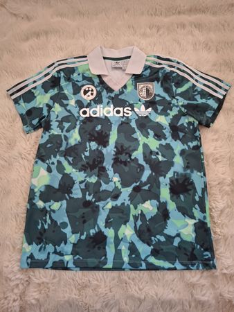 T-shirt / Maillot Adidas Originals Trefoil - Vert/Bleu M