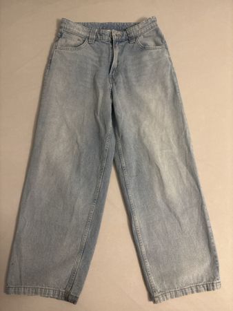 H&M Baggy Jeans hellblau verstellbarer Bund Grösse 158