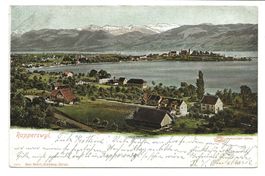 Blick auf Rapperswil von Kempraten aus (SG) Zürichsee - 1903