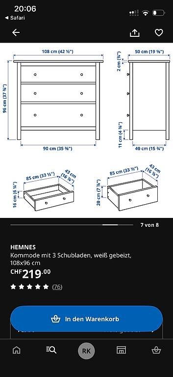 Tables à langer & accessoires: Wickelkommode – D'occasion à Bern par rah_lv58 2
