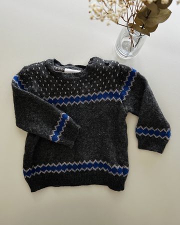 Warm Wool Blend Kids Sweater, Size 86