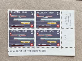 343, Viererblock, postfrisch
