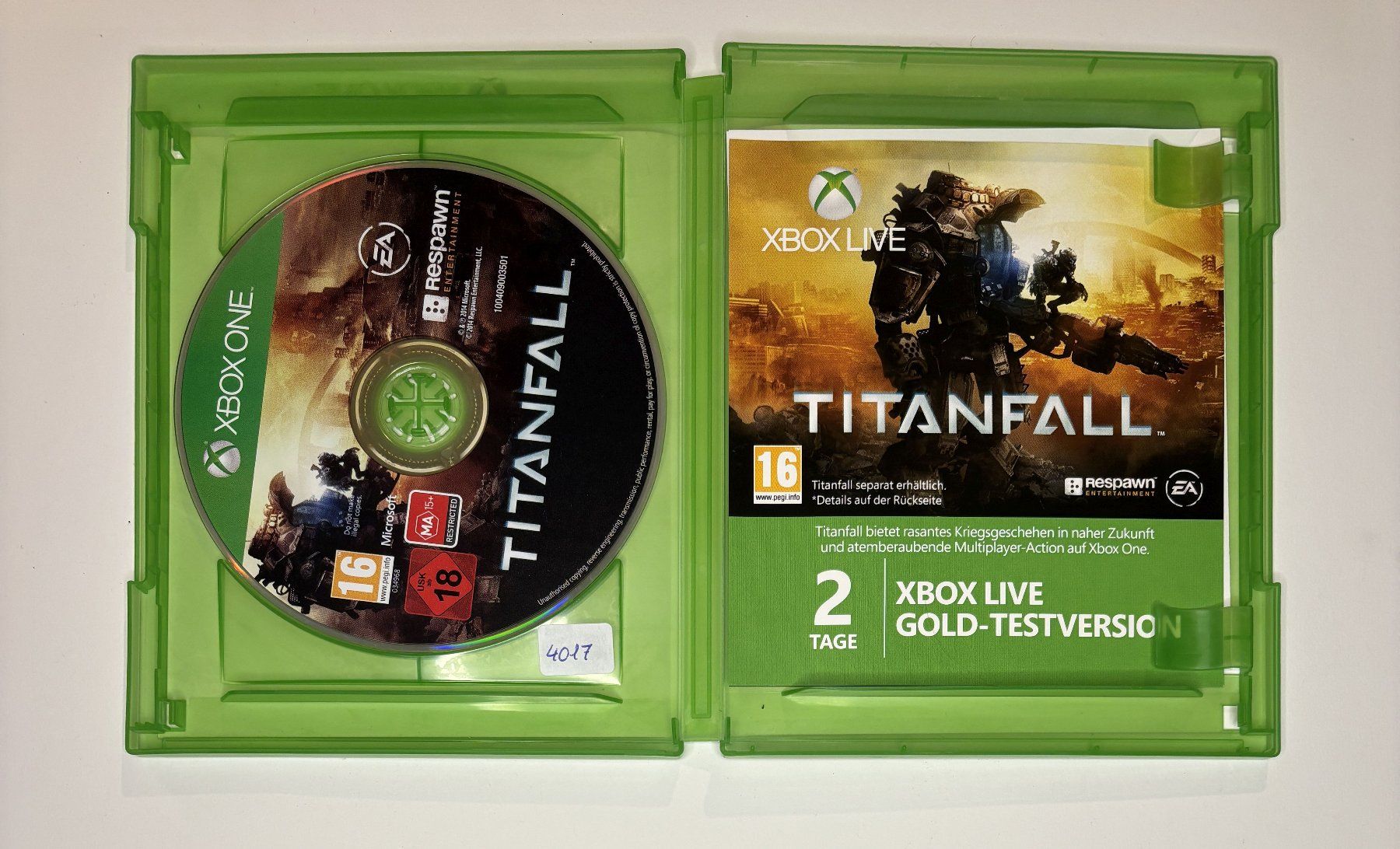 Spiele: XBOX One - Titanfall – Gebraucht aus Allschwil von Bullach 1