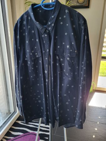Schöne Hemdbluse Cecil, mit Sternen, Grösse XXL