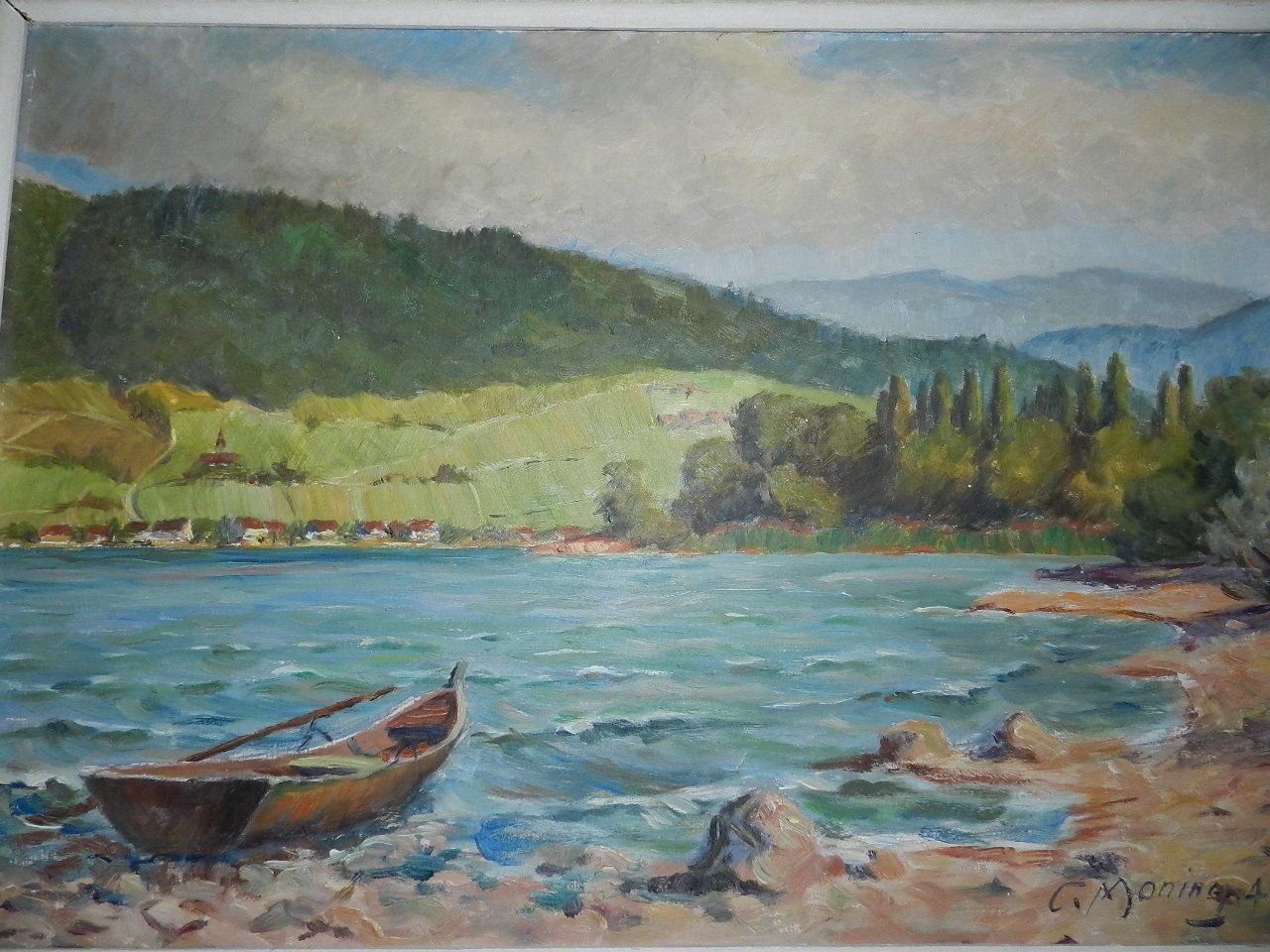 Dipinti: Landschaft Bild Cezar Moning 1945er – Usato da Emmenbrücke venduto da Ulisse-22 1