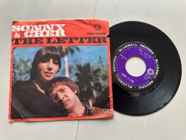 SONNY & CHER tolle Kult Single Top The letter Italy differnt