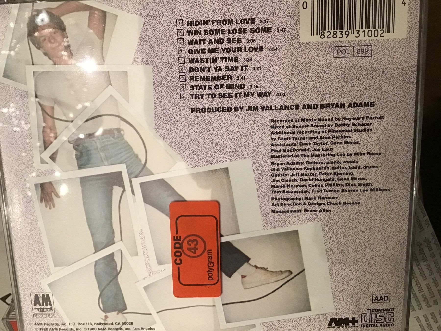 CD: Bryan Adams – Usato da Thierachern venduto da sweden08 1