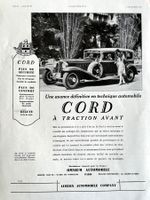Cord Cars - Alte Werbung / Publicité 1930