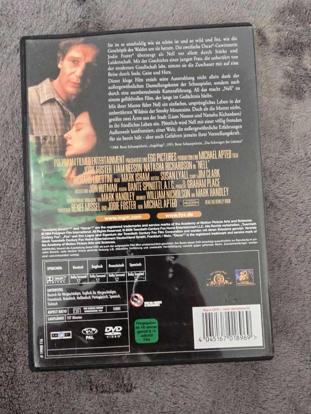 Tutti i DVDs: Nell DVD – Usato da Muttenz venduto da kar_rp9p 1