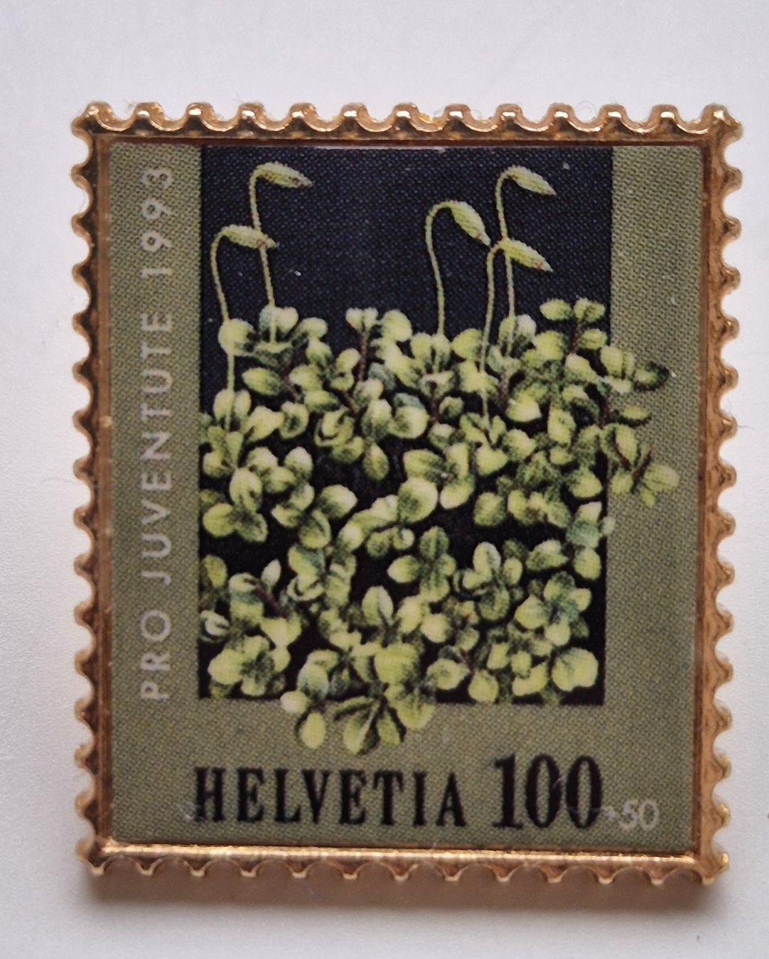 Plaketten & Abzeichen: PIN    -  Pro Juventute  1993   Helvetia – Gebraucht aus Niederweningen von Obson
