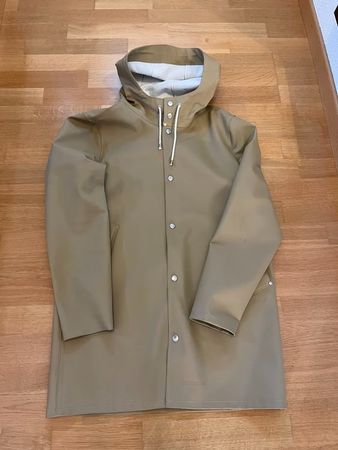 Stutterheim Regenmantel Stockholm Beige Gr. S - Top!