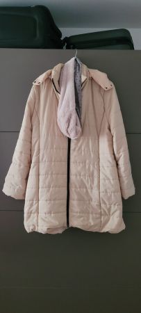 Doudoune beige, taille 3XL / NEUF et Écharpe -tube 50 cm