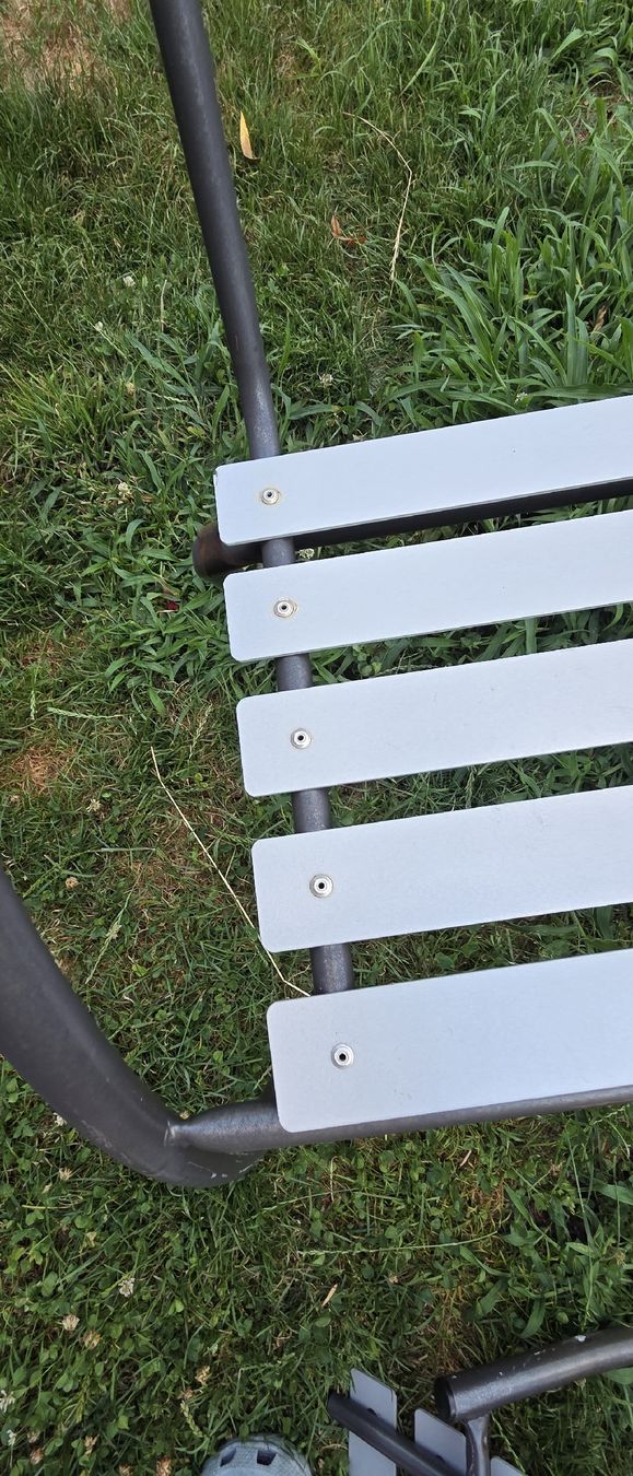 Schaffner Stühle: Gartenstühle Schaffner 5 Stk. grau Aluminium – Gebraucht aus Riedikon von Winter21. 4