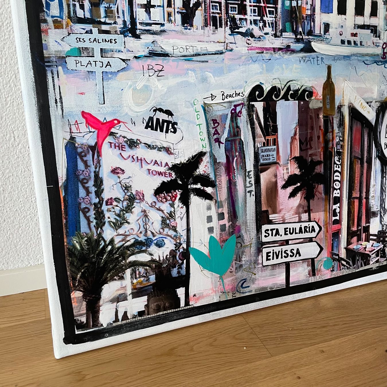 Foto & Immagini: Ibiza Pop Art Kunst Neo Expressionismus Tapas Palmen Bild – Nuovo (secondo la descrizione) da St. Niklausen LU venduto da Stefan_Bammert_Art 1