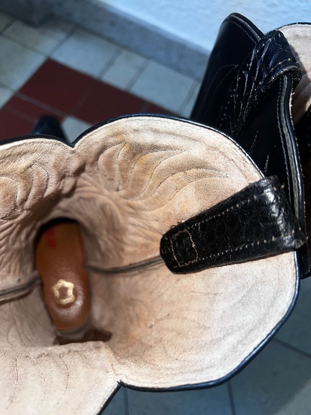 Scarpe da donna: Lederstiefel Gr.38 "Cowboy-Kroko-Style" – Usato da Zürich venduto da Mailfree 6