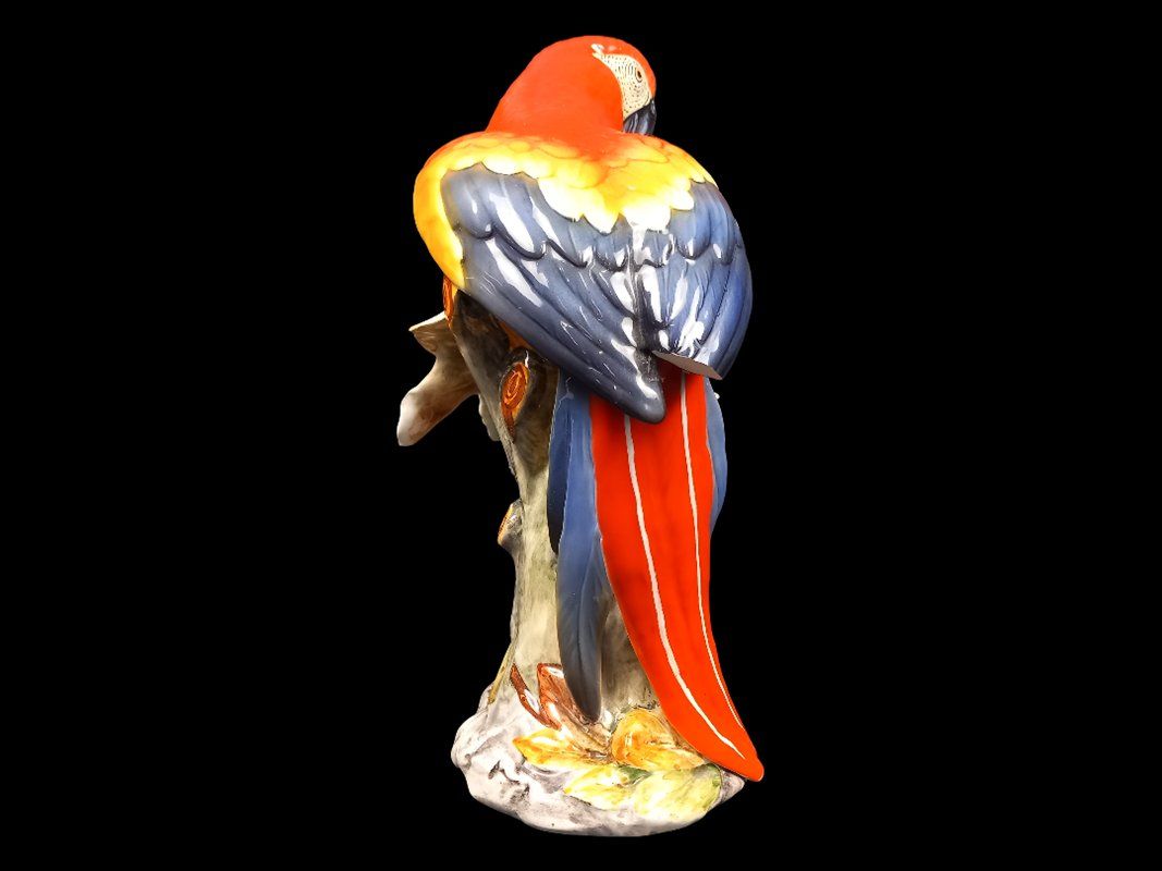 Statuette: RONZAN Keramikfigur Papagei – Usato da Hünenberg venduto da Restwert_Zug 2
