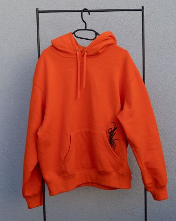 Supreme Tag Kapuzenpullover (SS24) Hell Orange (selten)