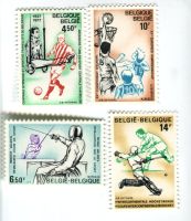 Briefmarken "Sport". Belgien