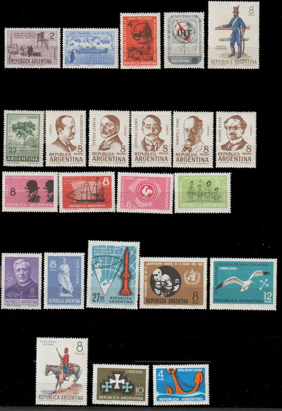 Alle Briefmarken: Argentine divers sujets bon état – Gebraucht aus Crans-Montana von kira56