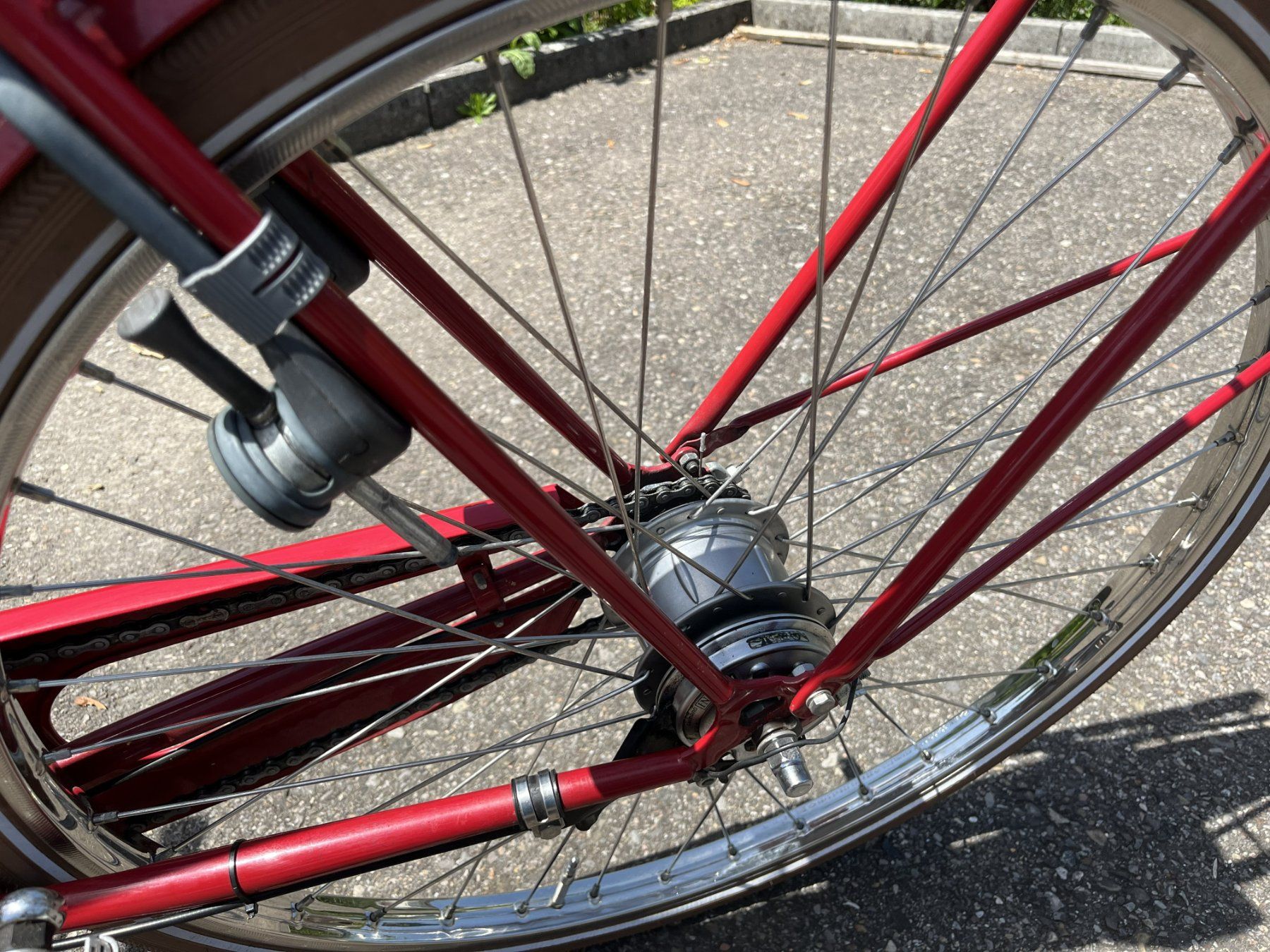 Velos: Rotes Herren-Velo, Achielle Miel, Top Zustand – Gebraucht aus Winterthur von Beat8344 4