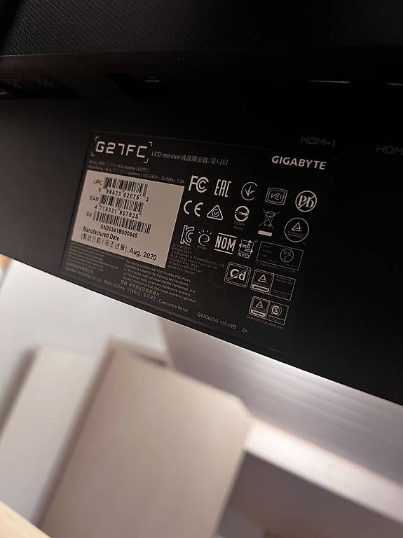 Ecrans: Monitor/Bildschirm Gigabyte G27FC A 27" – D'occasion à Ormalingen par jo_see 1