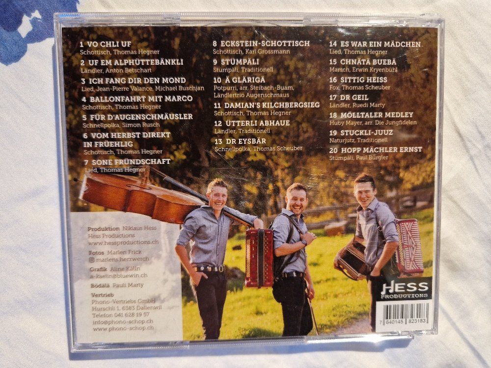 CDs: Ländlertrio Augenschmaus: Üs gluschtets... – Gebraucht aus Brittnau von Zibu 1